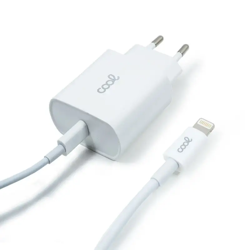 Iphone Cool Network Charger Type -C input PD + Cable Type C - Lightning 1.2 meters (20W)