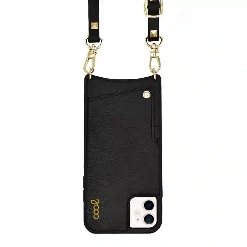 Cool housing for iPhone 12 mini black pop-rock strap