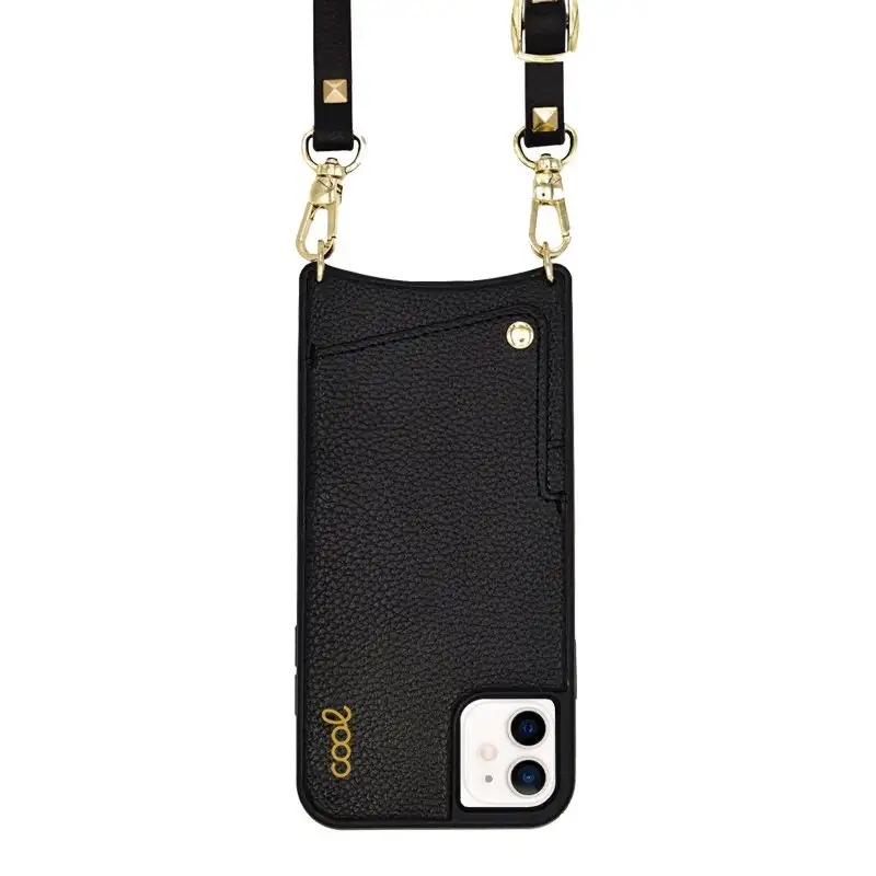 Cool housing for iPhone 12 mini black pop-rock strap