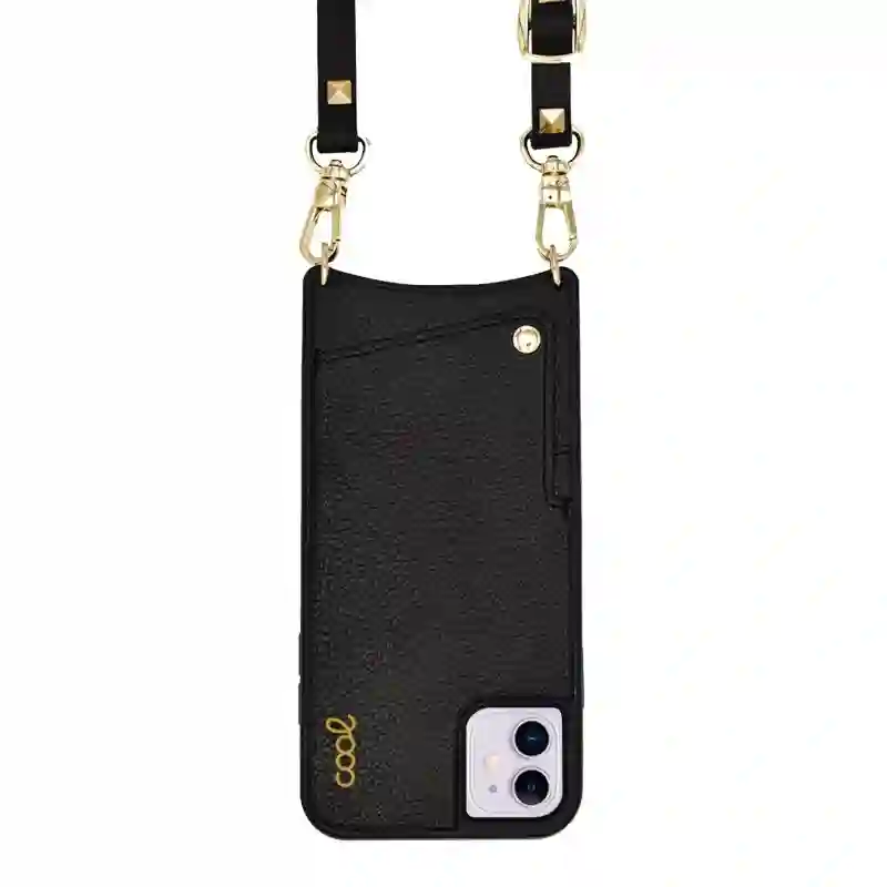 Cool housing for iphone 11 black pop-rock strap