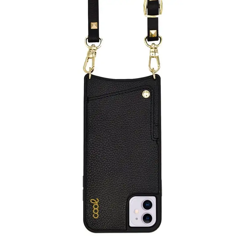 Cool housing for iphone 11 black pop-rock strap