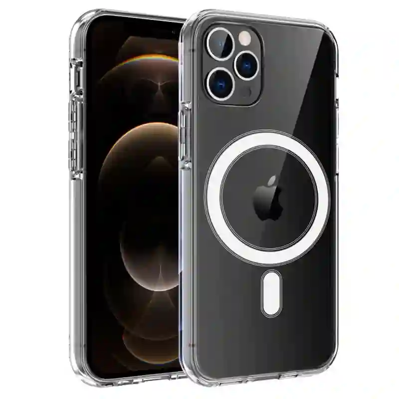 Cool housing for iPhone 12 pro max transparent magnetic