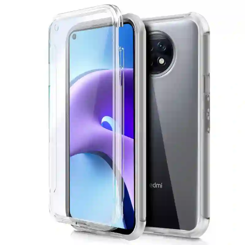 3D silicone cool cover for Xiaomi Redmi Note 9T (TRANSPARENT FRONT + REAR)