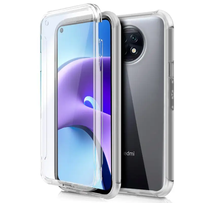 3D silicone cool cover for Xiaomi Redmi Note 9T (TRANSPARENT FRONT + REAR)