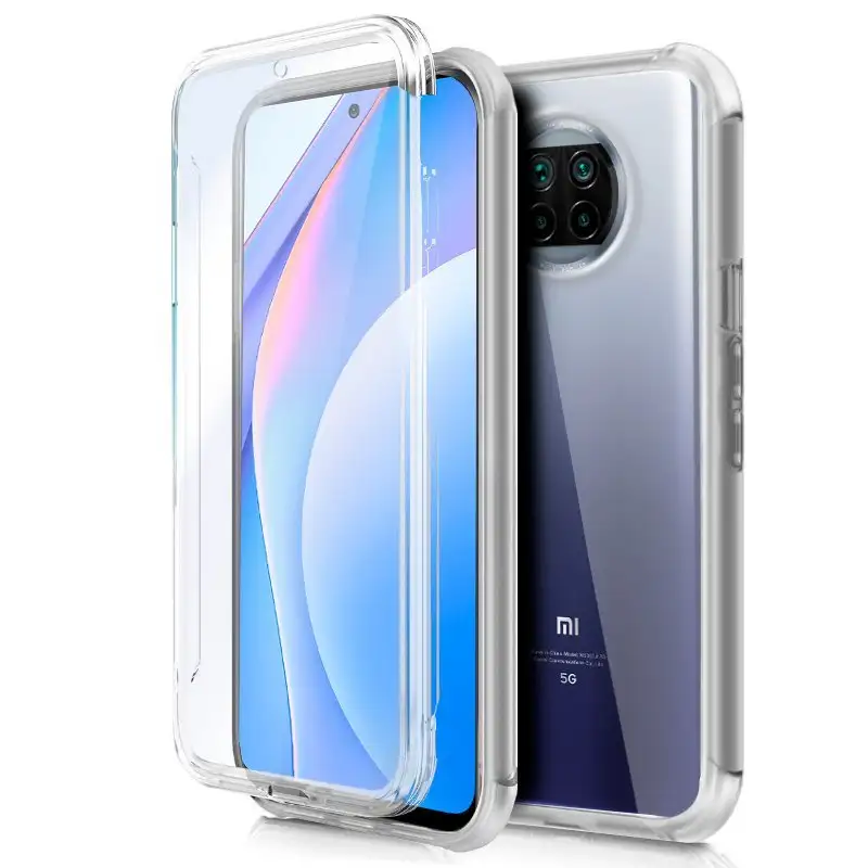 3D silicone cool case for xiaomi mi 10t lite (front transparent + rear)