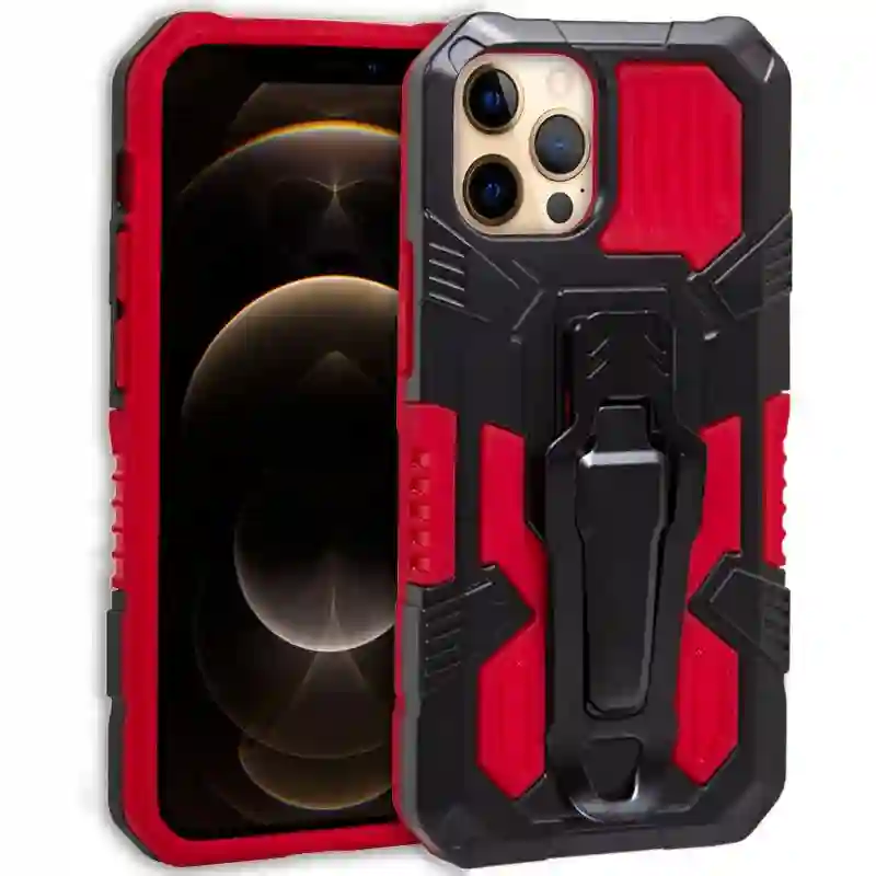 Cool housing for iPhone 12 pro max hard clip red