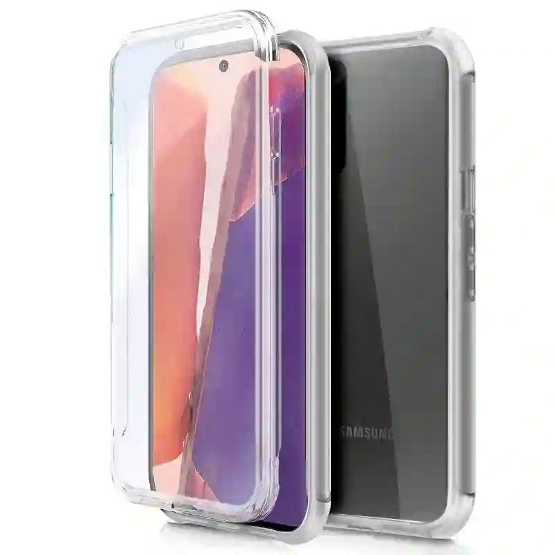 3D silicone cool cover for Samsung N980 Galaxy Note 20 (TRANSPARENT Front + rear)