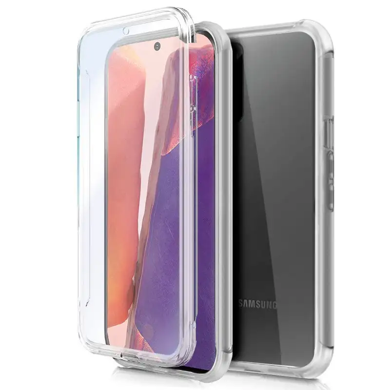 3D silicone cool cover for Samsung N980 Galaxy Note 20 (TRANSPARENT Front + rear)