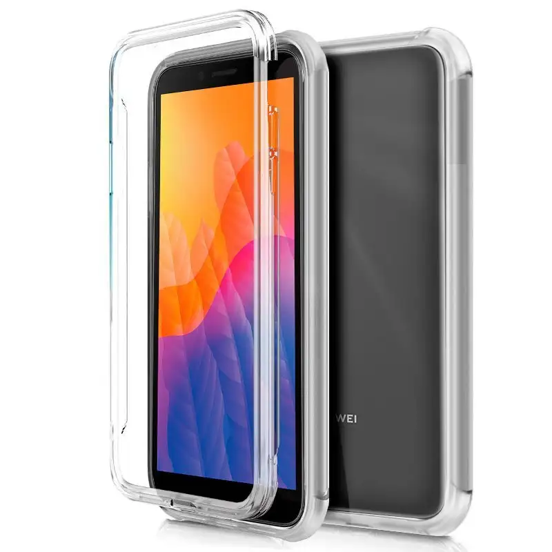 3D silicone cool cover for Huawei Y5P (front transparent + rear)