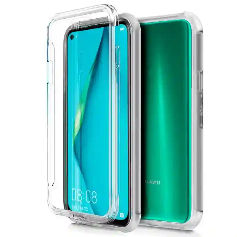 3D silicone cool cover for Huawei P40 Lite (front transparent + rear)