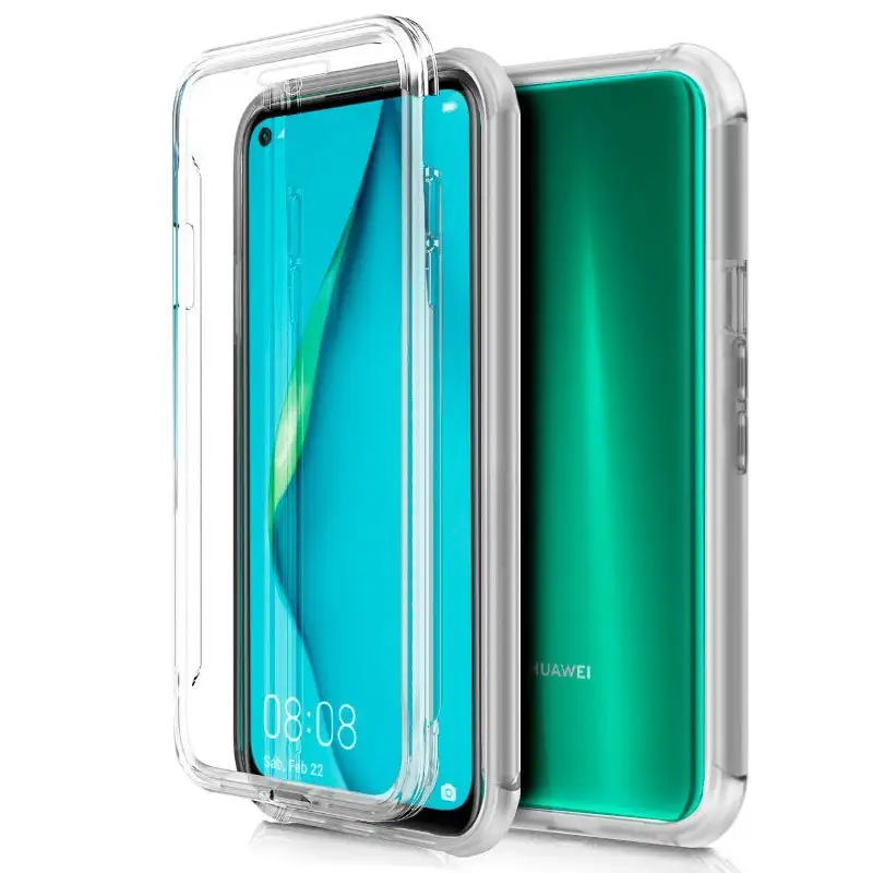 3D silicone cool cover for Huawei P40 Lite (front transparent + rear)
