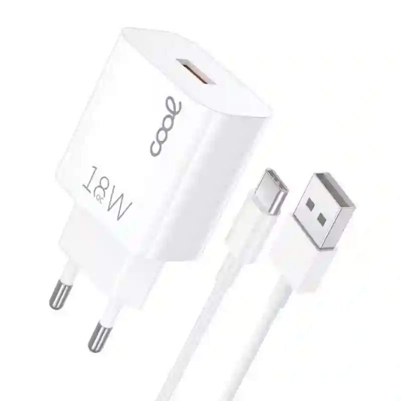 Universal type-c connector network 3amp (fast charging) kit 2 in 1 white
