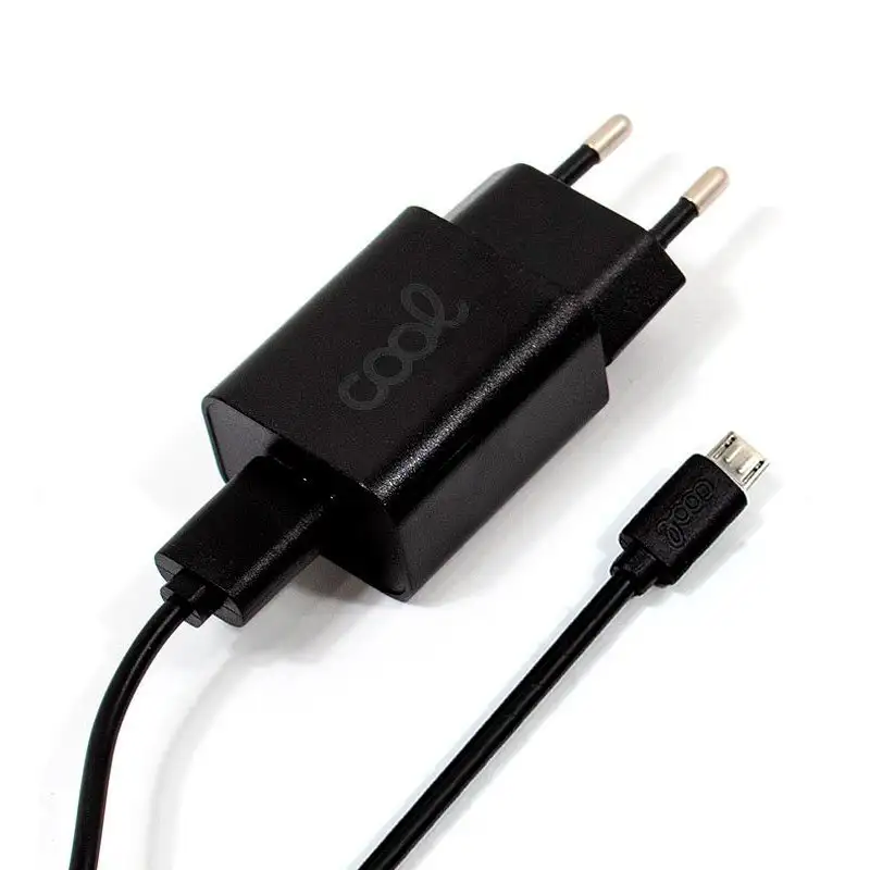 UNIVERSAL COOL MICRO-USB CONNECTOR CHARGER 2.1AMP KIT 2 IN 1 BLACK