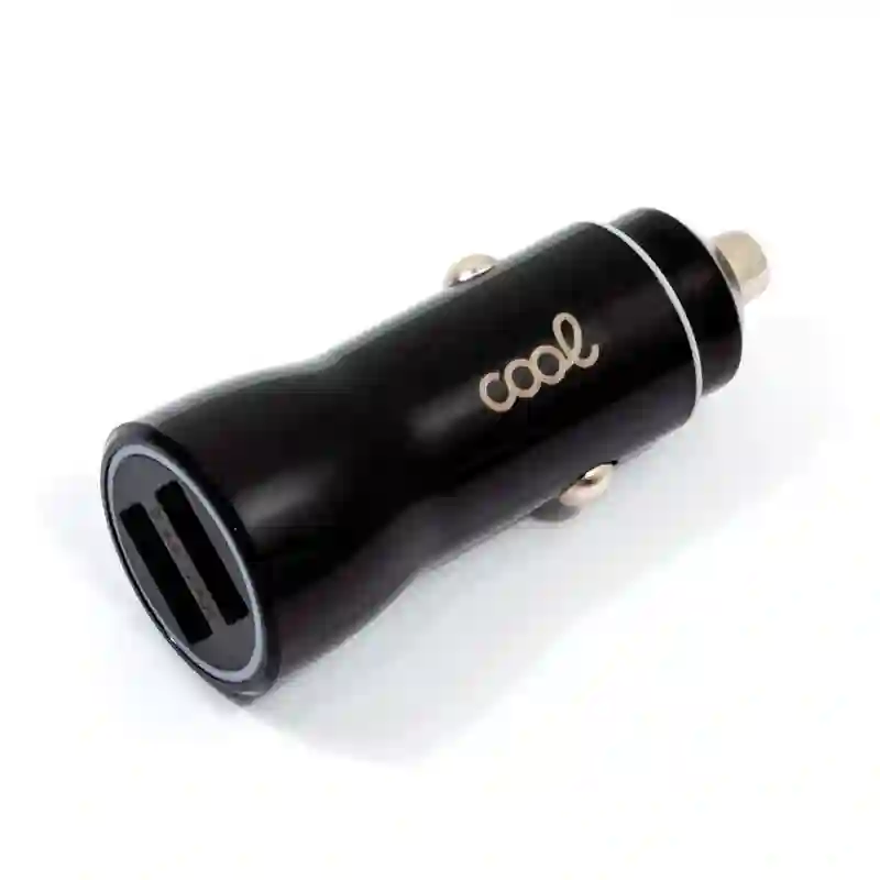 Double universal car charger Black cool input 2.4 AMP
