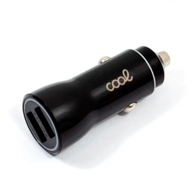 Double universal car charger Black cool input 2.4 AMP
