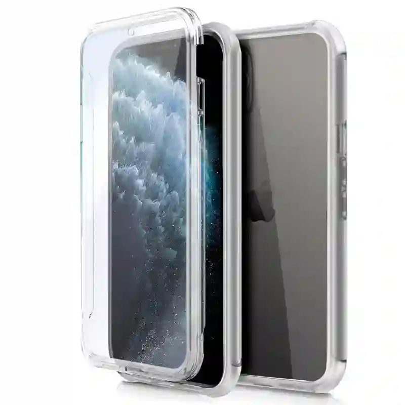 3D Silicone Cool Cool for iPhone 11 Pro (TRANSPARENT FRONT + Rear)