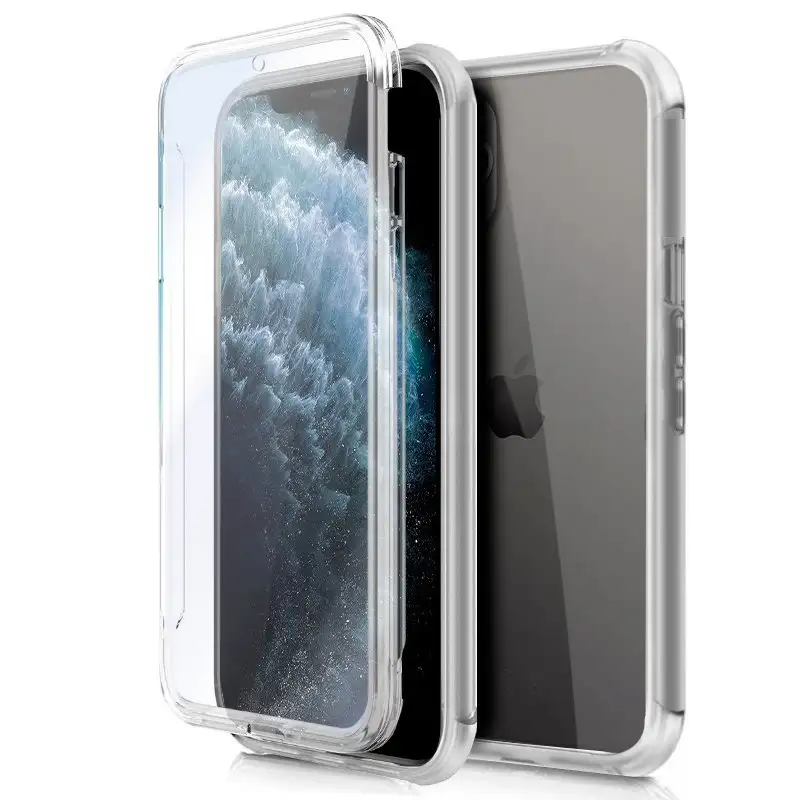3D Silicone Cool Cool for iPhone 11 Pro (TRANSPARENT FRONT + Rear)
