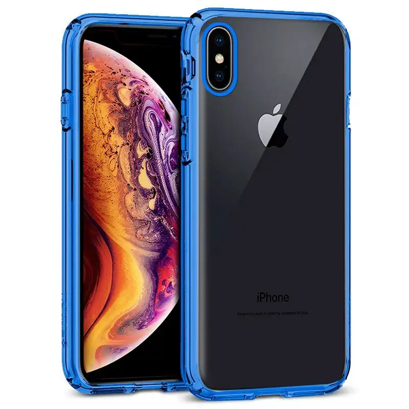 Cool housing for iPhone xs max metalized edge (blue)