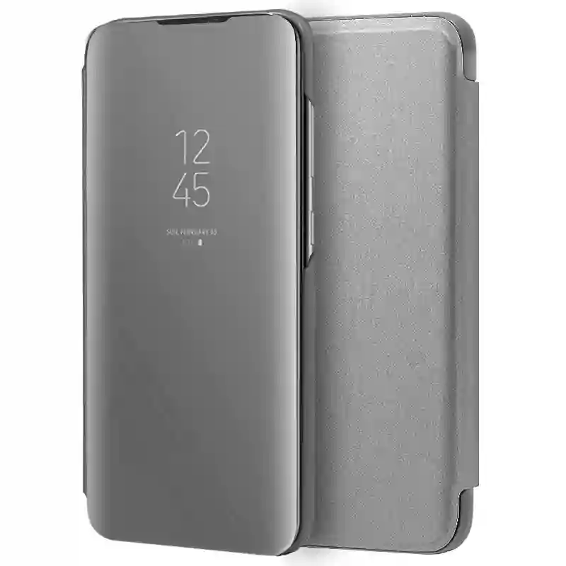 COOL FLIP COVER COOL FOR SAMSUNG A705 GALAXY A70 CLEAR VIEW SILVER
