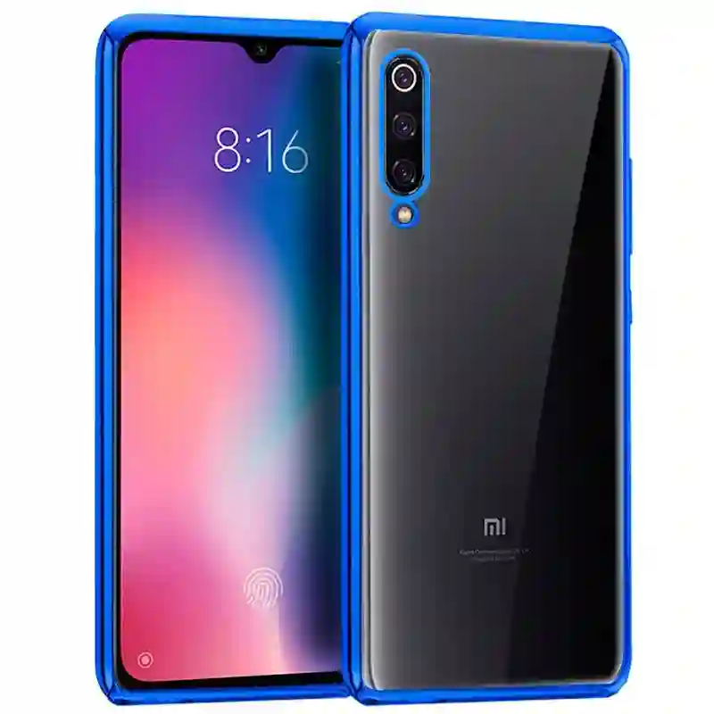 Cool housing for xiaomi mi 9 metallic edge (blue)