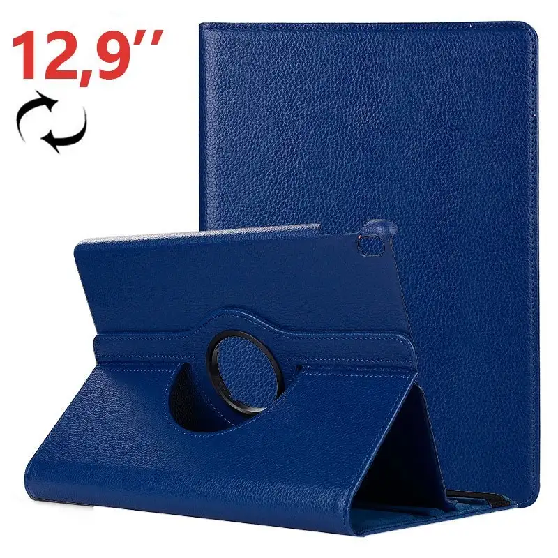 Cool cover for iPad Pro 12.9 in (2018) Blue polypiel spinning