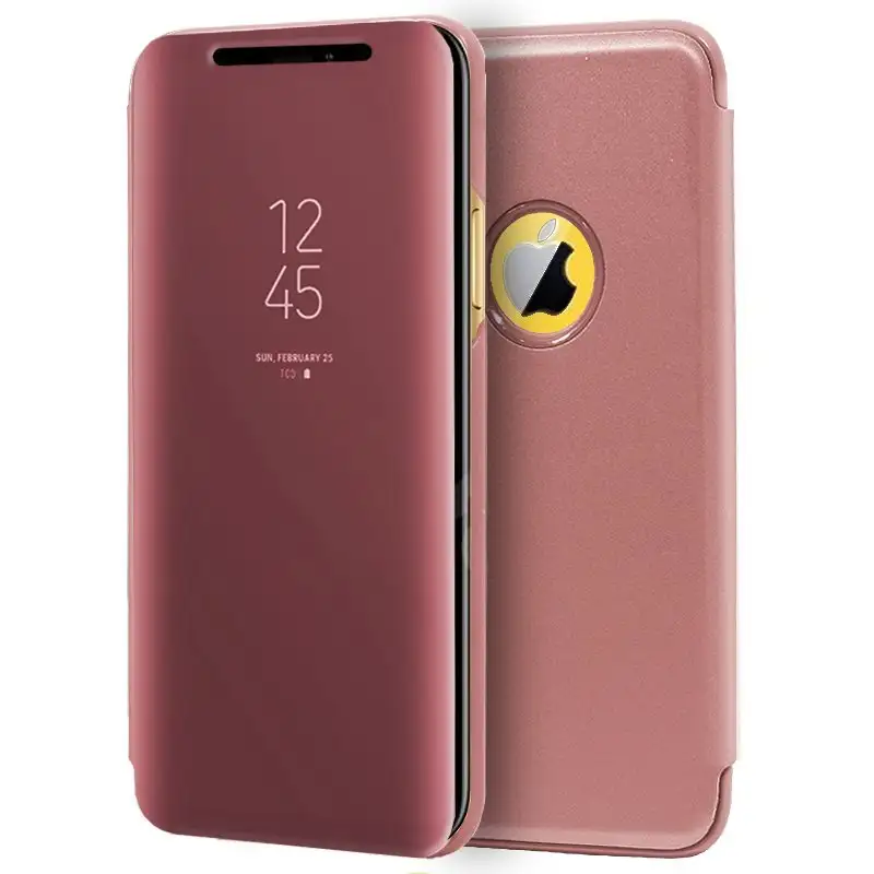 COOL FLIP COVER COUP FOR IPHONE XR CLEAR VIEW PINK