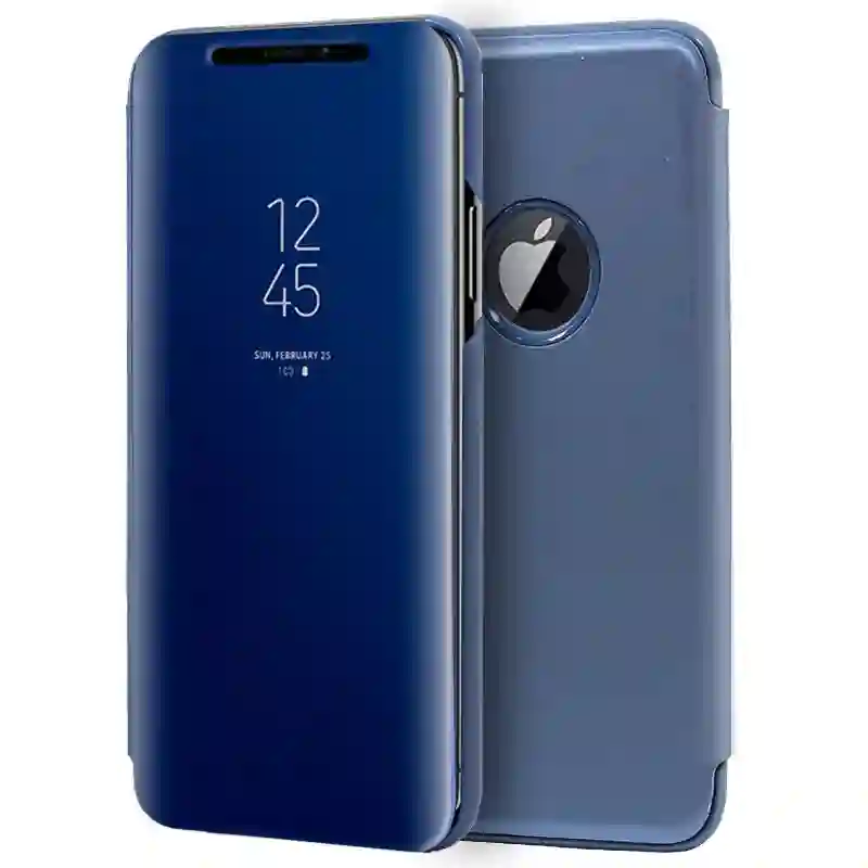 Funda COOL Flip Cover para iPhone XS Max Clear View Azul