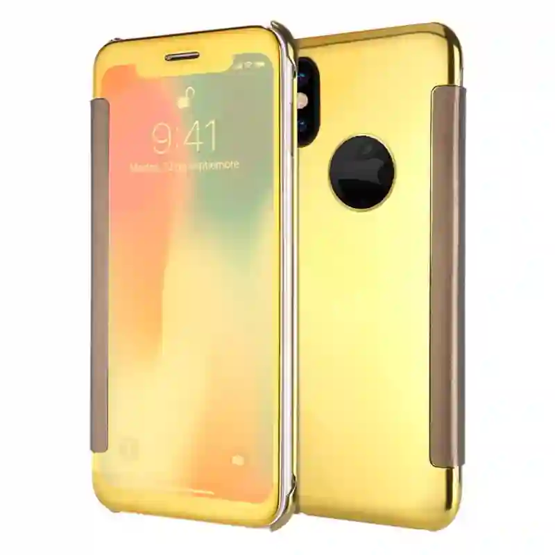 COOL FLIP COVER SHEEP FOR IPHONE X / IPHONE XS CLEAR VIEW DORADO