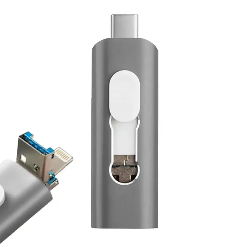 Pen drive x USB 128 GB Cool (3 in 1) Lightning / Type-C / USB Gray
