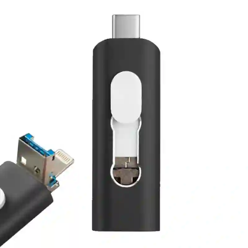 Pen Drive USB X32 GB Cool (3 in 1) Lightning / Type-C / USB Black
