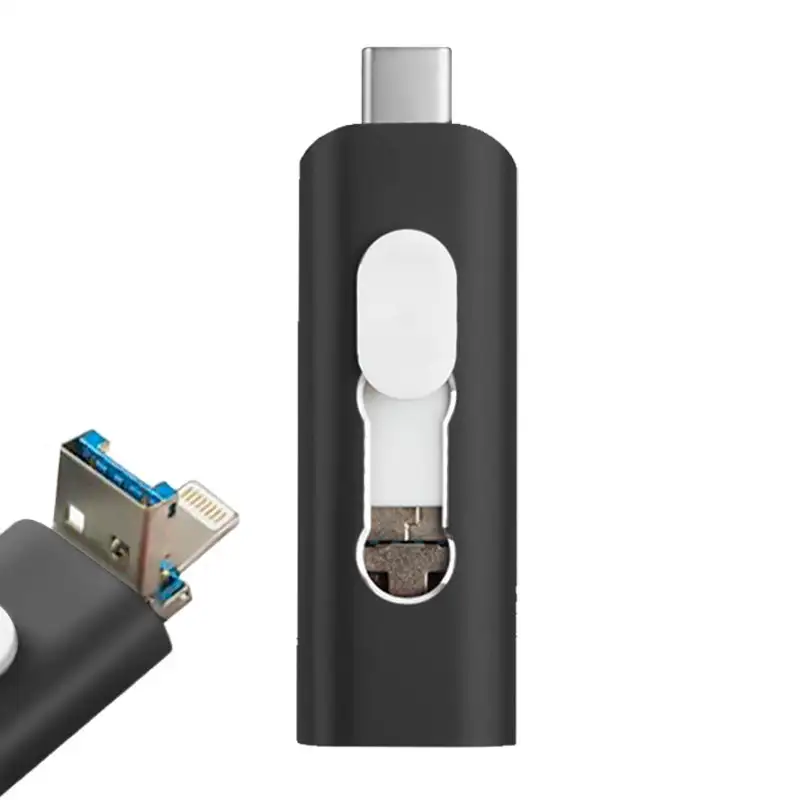 Pen Drive USB X32 GB Cool (3 in 1) Lightning / Type-C / USB Black