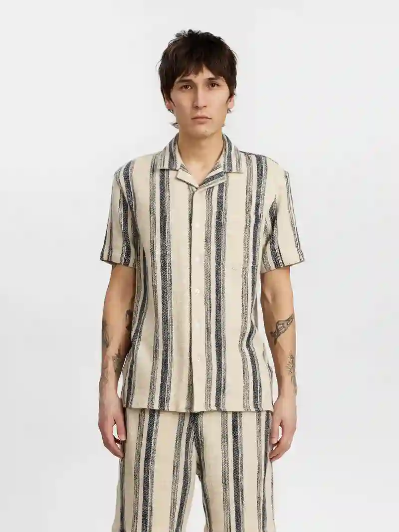 Blue striped shirt