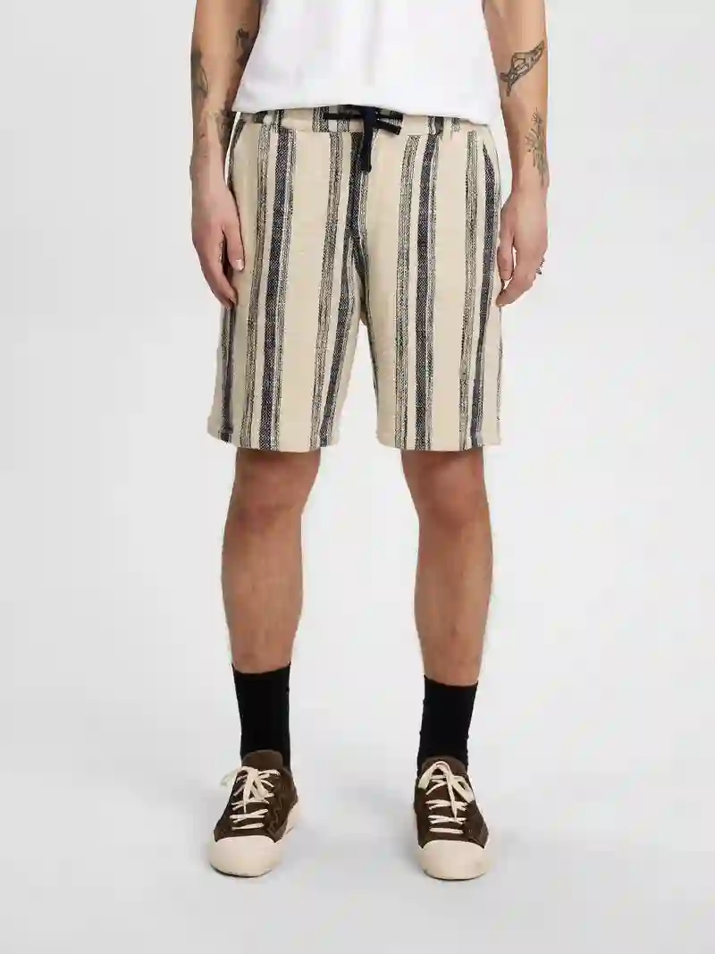 Blue striped short