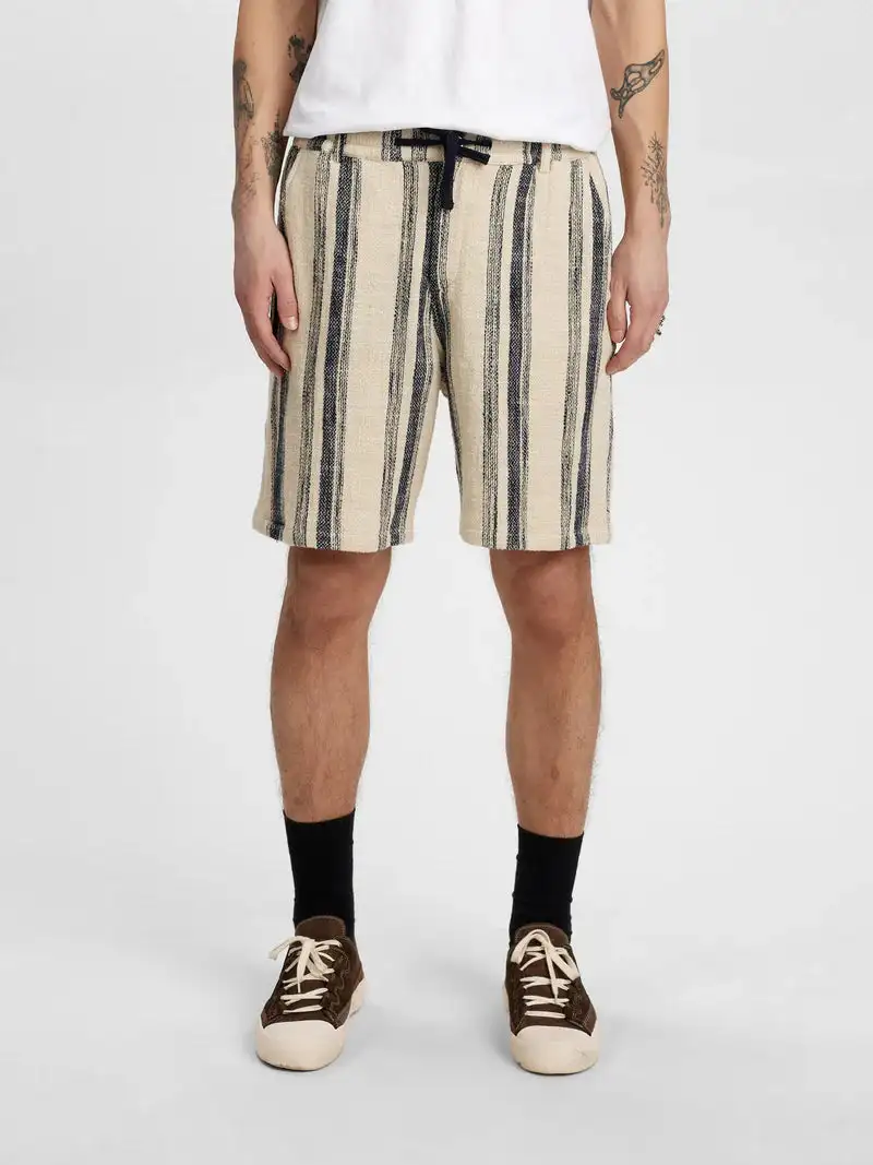 Blue striped short
