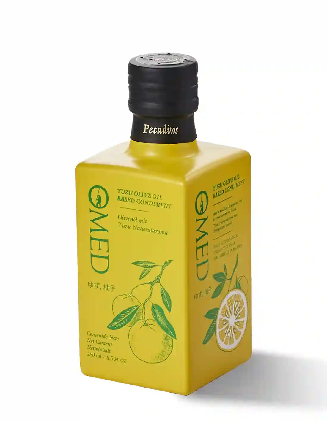 9x OMED Arbequina Yuzu - Botella de vidrio 250 ml.