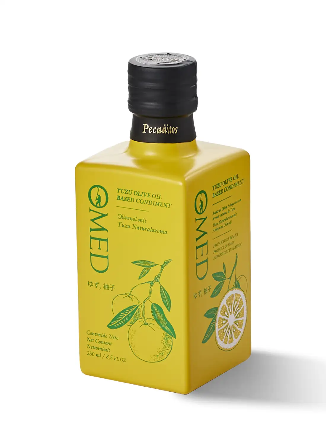 9x OMED Arbequina Yuzu - Botella de vidrio 250 ml.