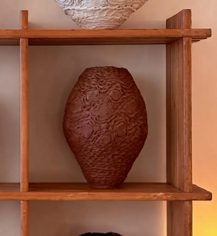 Jarrón Crochete de cerámica artesanal - Imagen 9