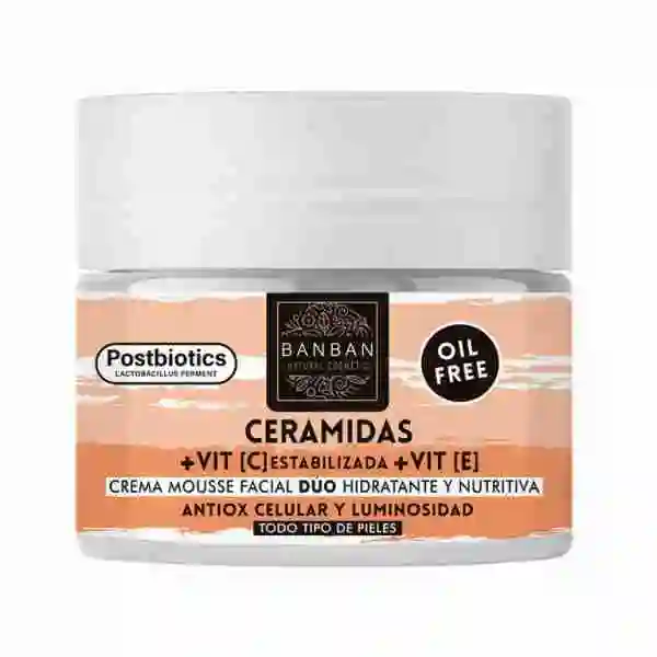 CREMA MOUSSE FACIAL DUO CON CERAMIDAS Y VITAMINA C
