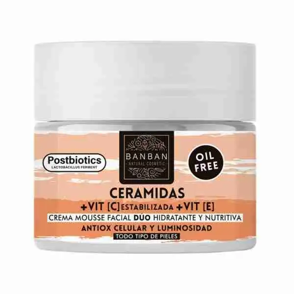 CREMA MOUSSE FACIAL DUO CON CERAMIDAS Y VITAMINA C