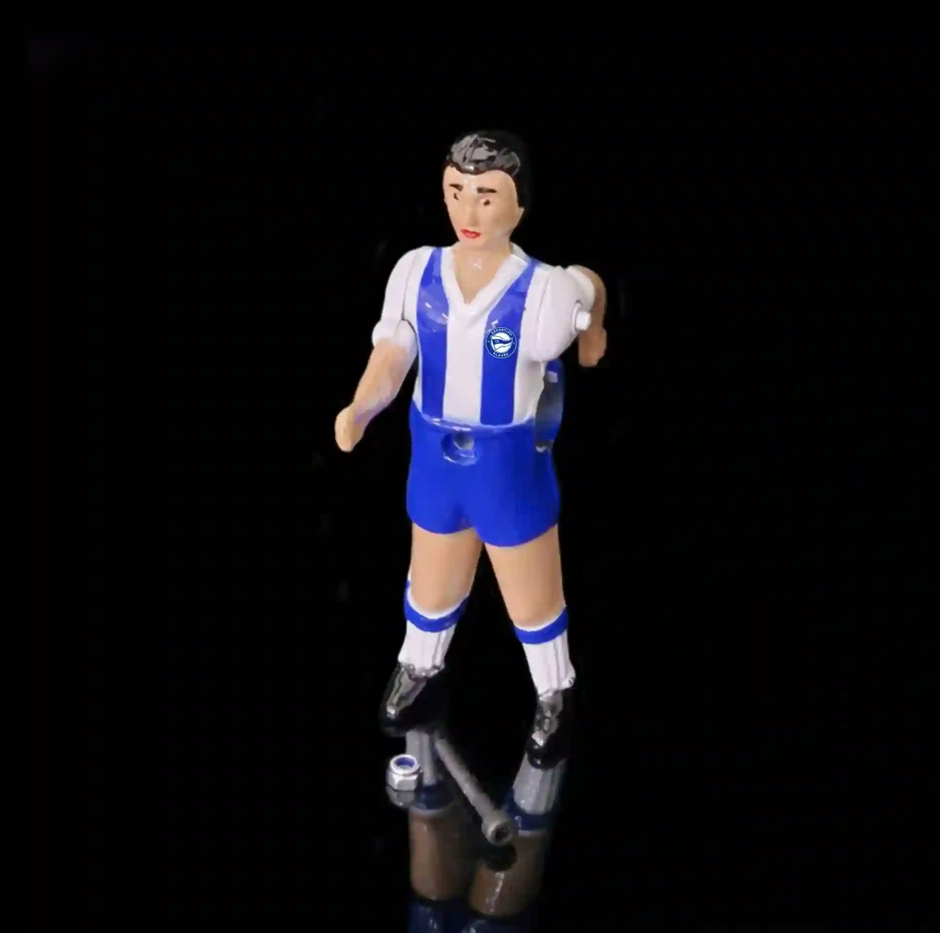 Muñeco de metal futbolín Alavés