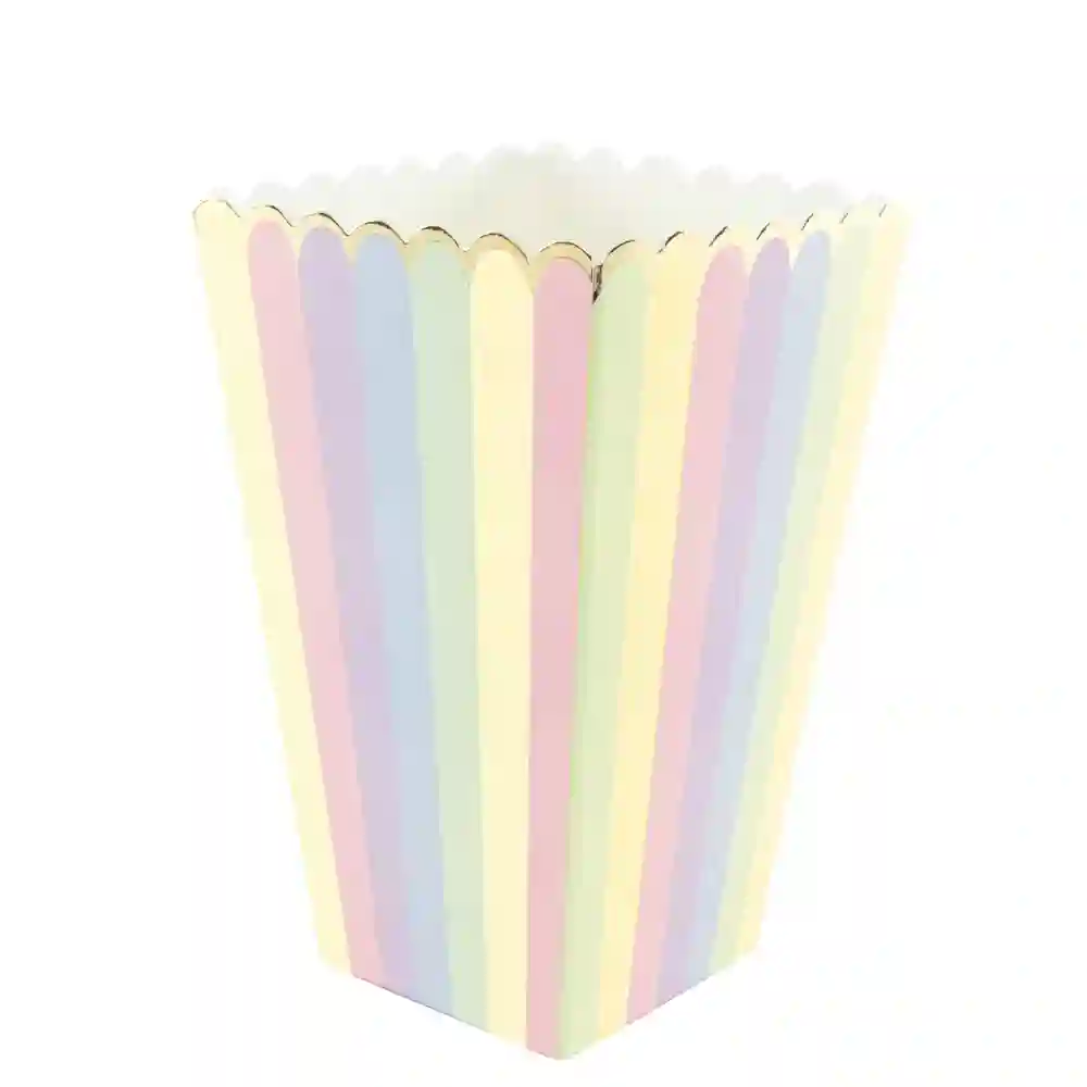 CAJA PALOMITAS RAYAS PASTEL - 8UD