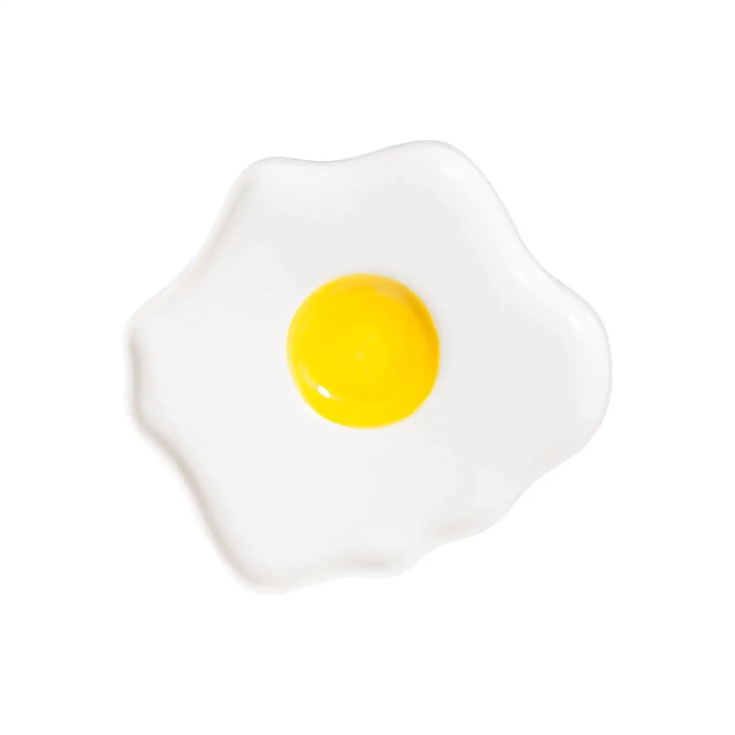 Huevo frito de la bandeja de baratijas de comida rápida