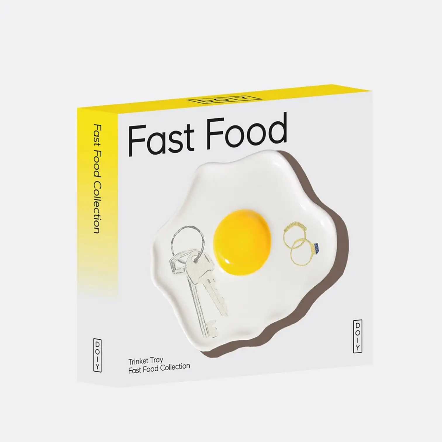 Huevo frito de la bandeja de baratijas de comida rápida - Imagen 4