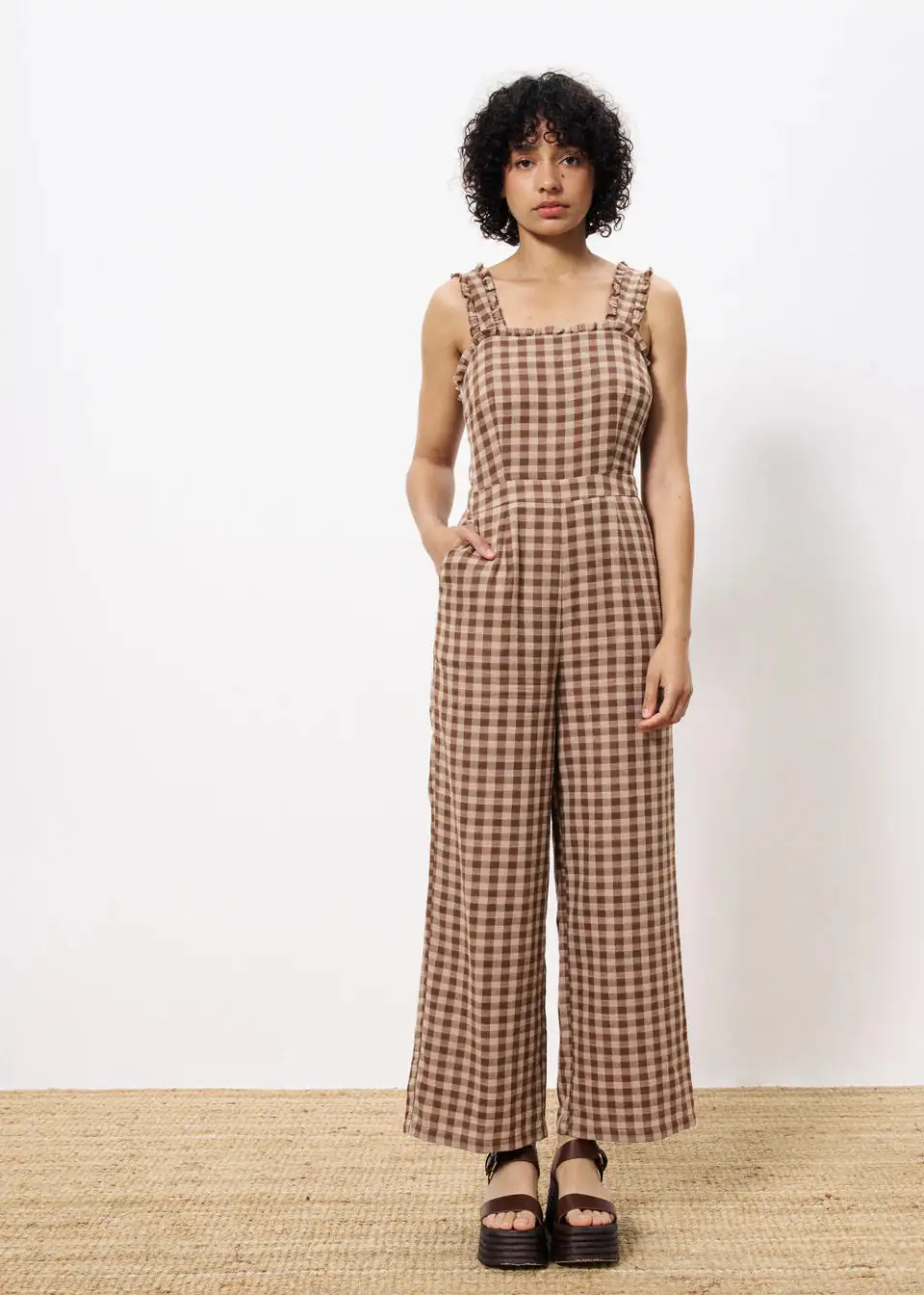 Monkey brown vichy pants