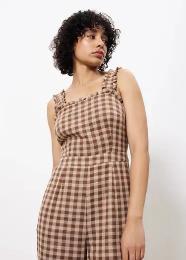 Monkey brown vichy pants - Image 4