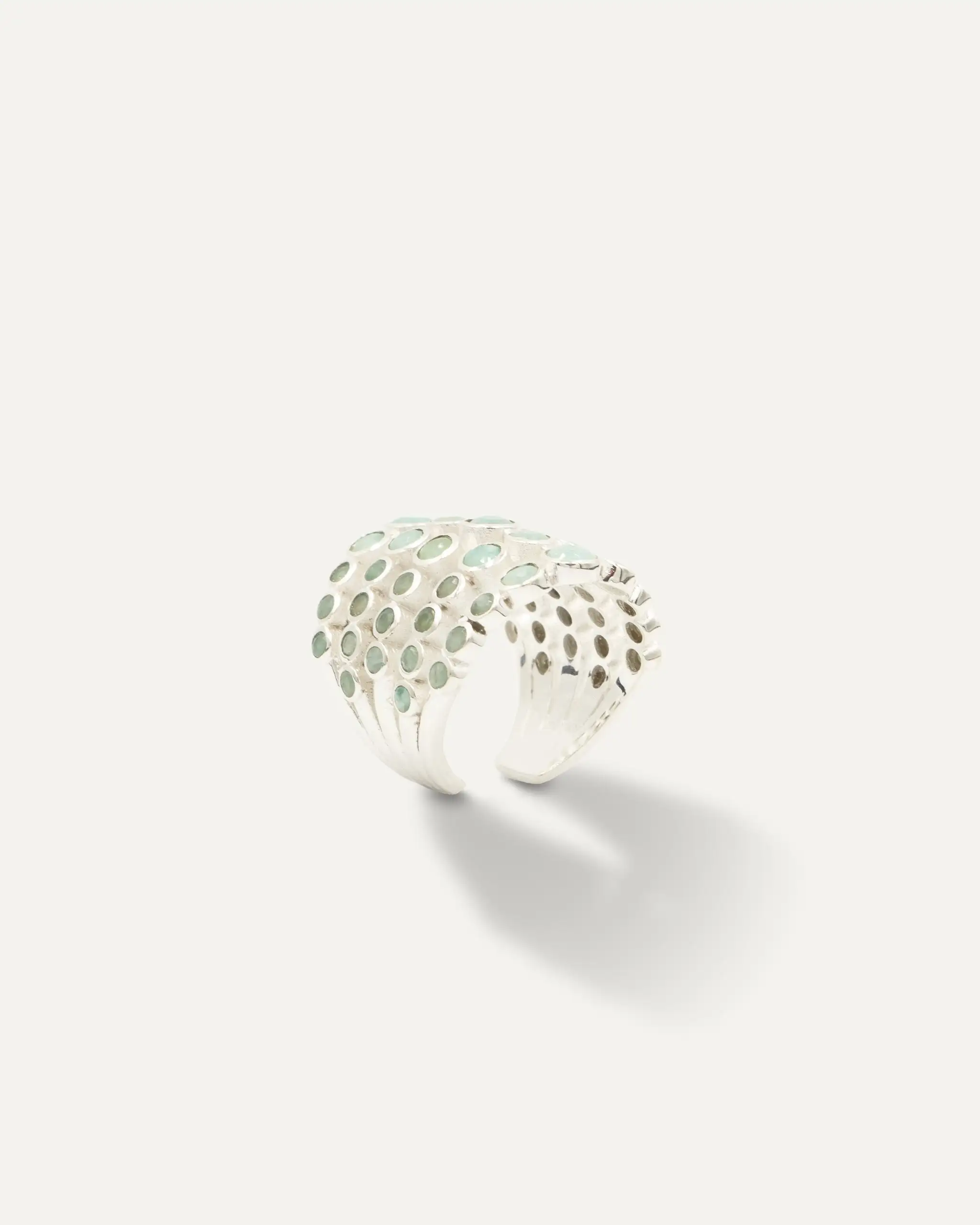 Anillo  Inder Maximus Plateado Amazonita - Imagen 3