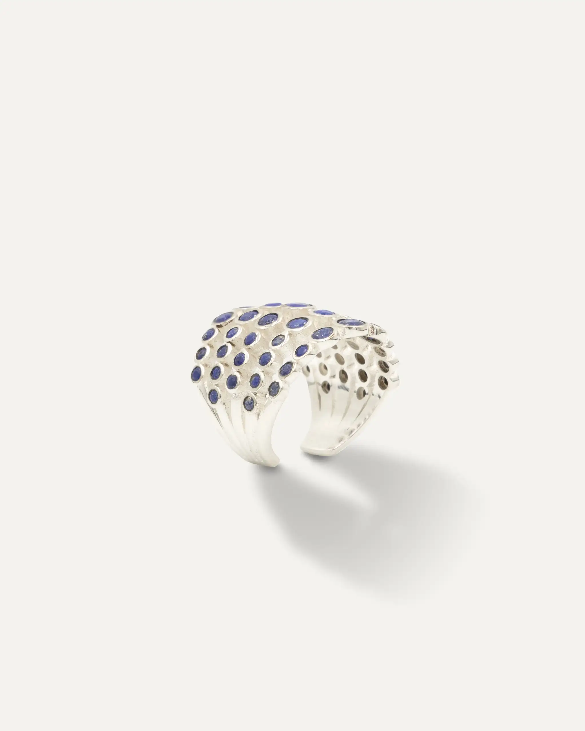Anillo D Inder Maximus Plateado Lapislazuli - Imagen 3