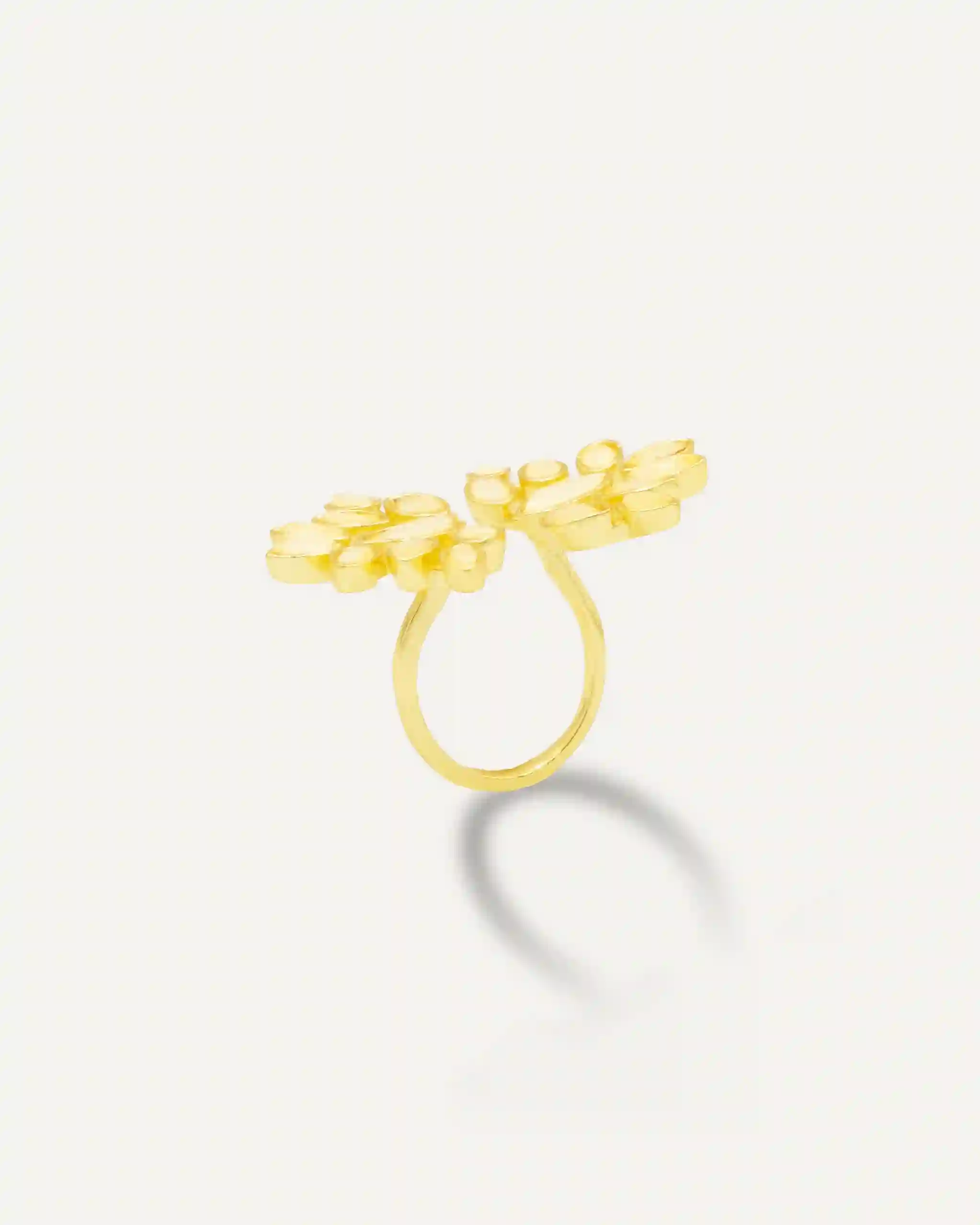 Anillo Dorado Fatima Piedra luna