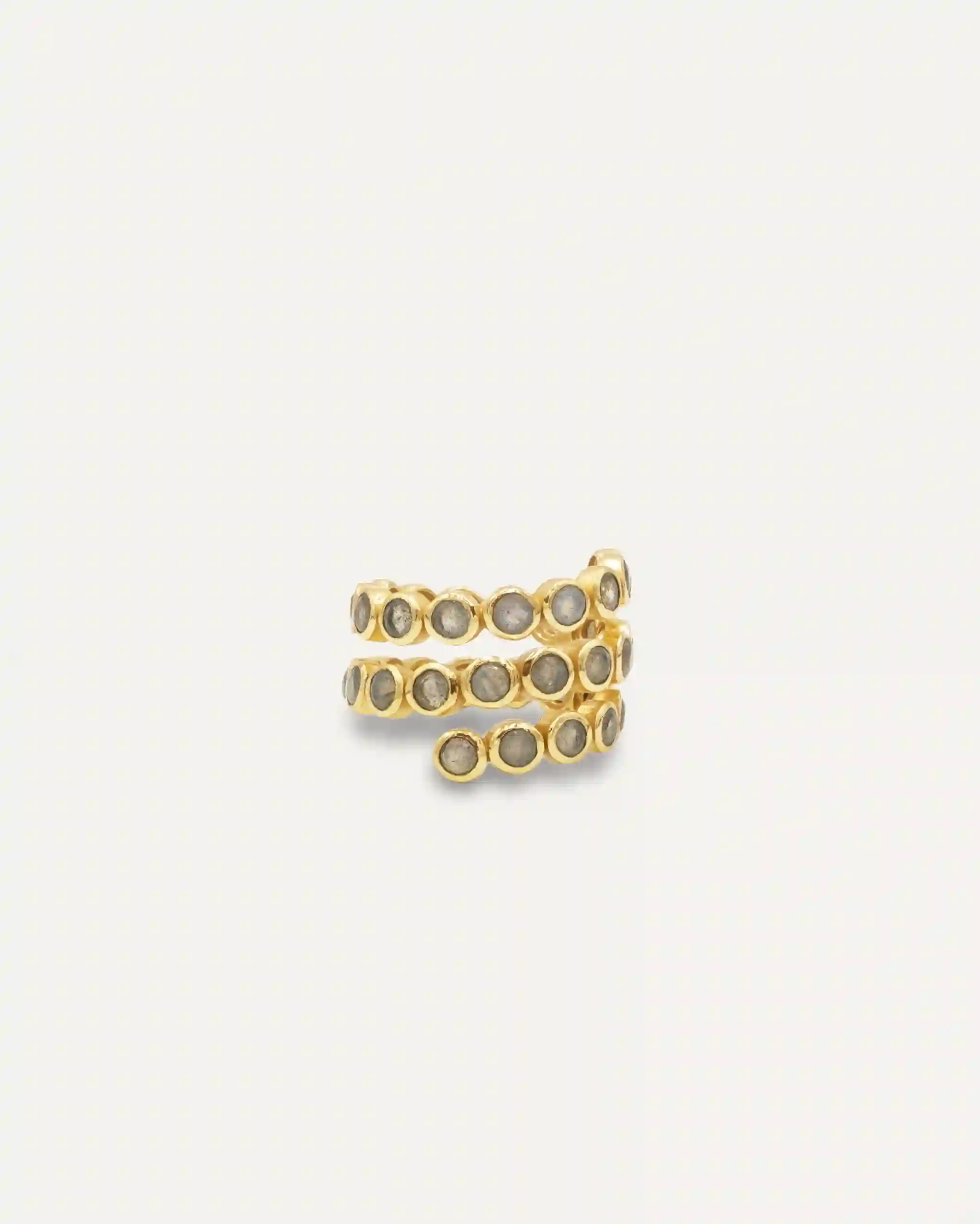 Anillo Dorado Inder Labradorita