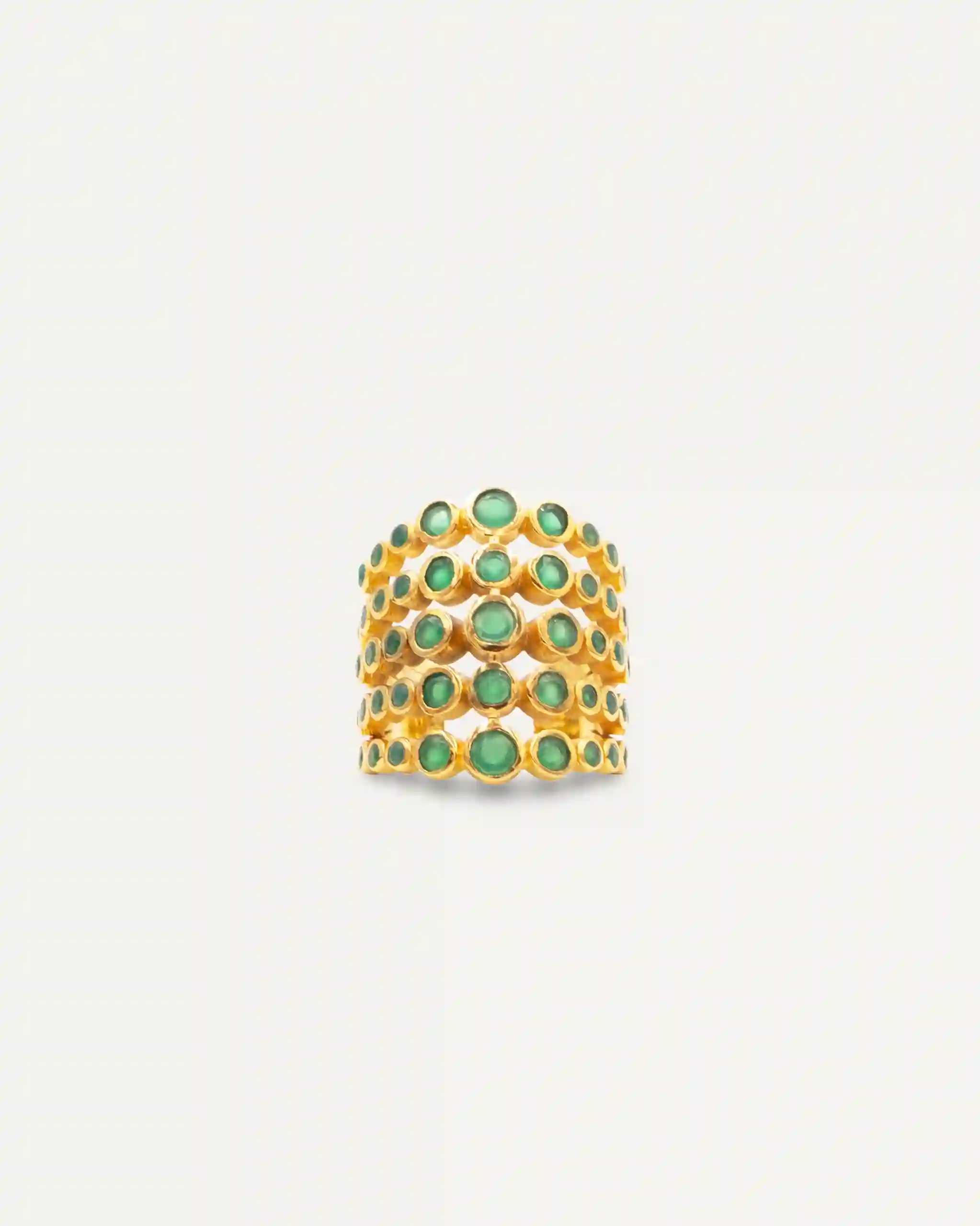 Gold Ring Inder Maximus Onix Green